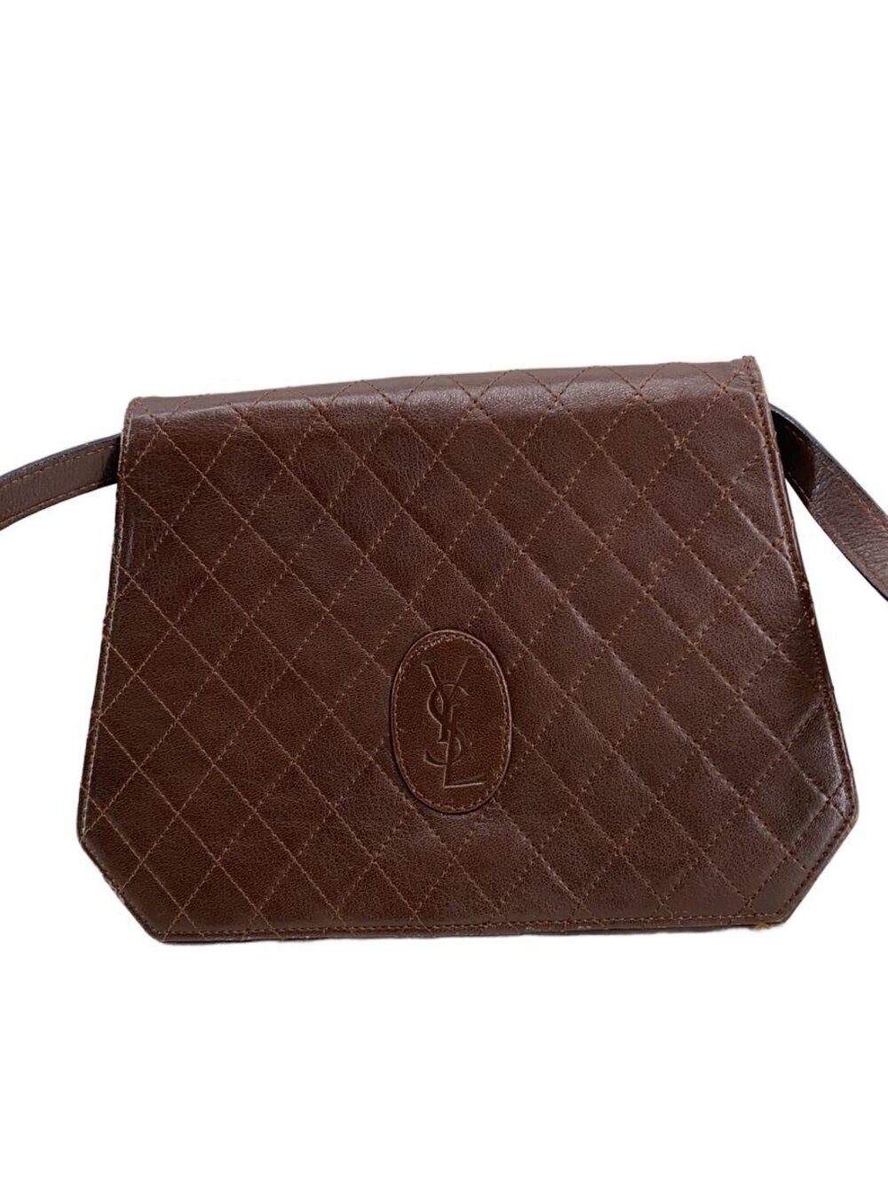 Saint Laurent Yves Shoulder Bag Brown
